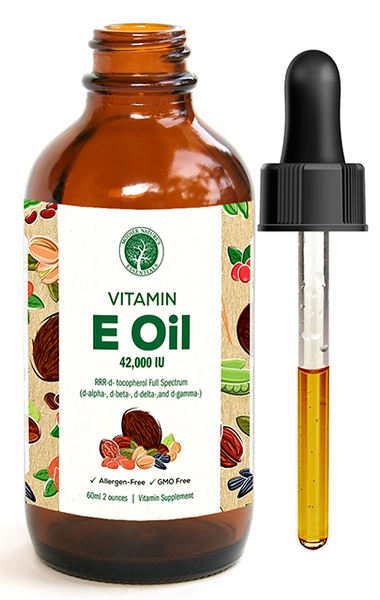 Natural Vitamin E Oil Food Grade 2 oz.  42,000 IU